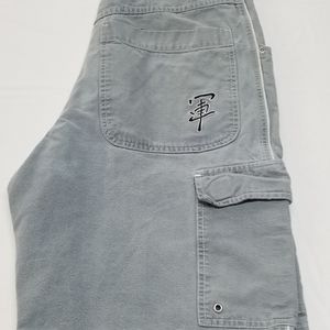 Vintage 1990s Grey Breakdown Jean Shorts